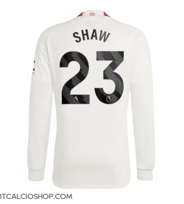 Manchester United Luke Shaw #23 Terza Maglia 2023-24 Manica Lunga